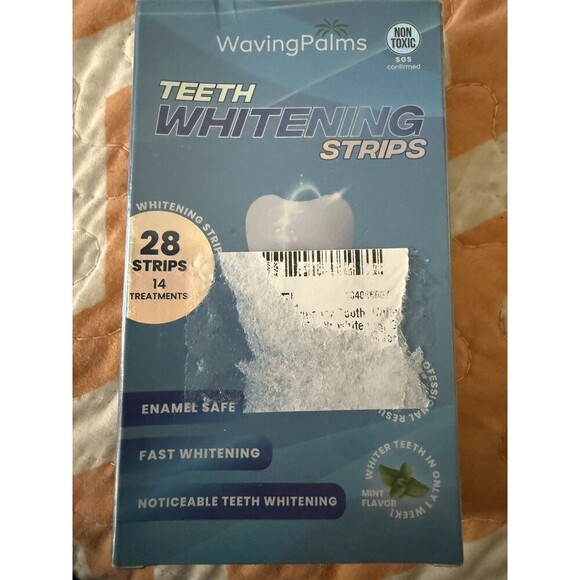 Pack of 28 Pcs: Waving Palms Teeth Whitening Strips New Sealed Exp 11/26 - Picture 1 of 5